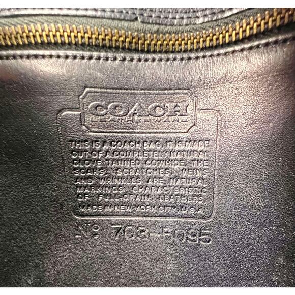 Coach Navy Bonnie Cashin Era Leather Buckled Clutch High, NYC Made - Picture 13 of 16